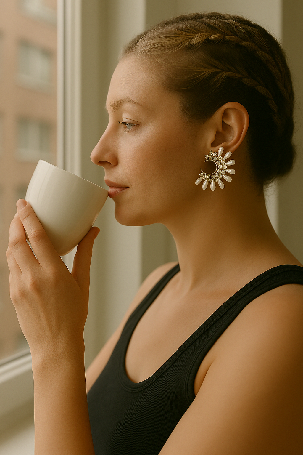 Boucles d’oreilles Lunaria